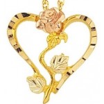 Rose Heart Pendant - by Mt Rushmore